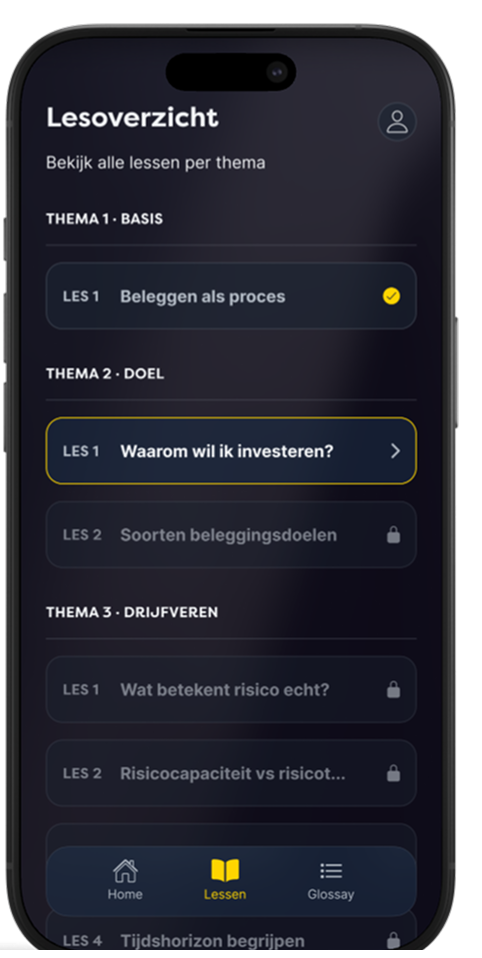 Lesson Overview screen