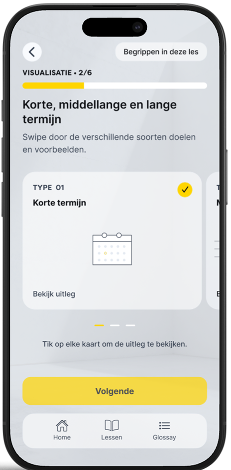 Contextual example screen white mode